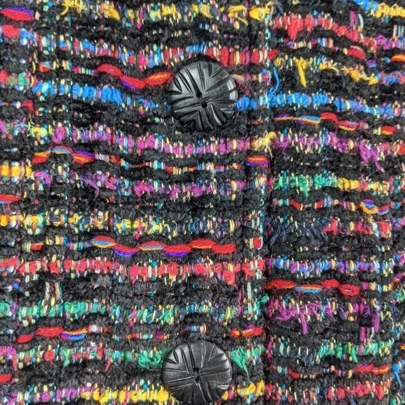 New Direction colorful striped Tweed jacket Sz medium - Picture 2 of 9